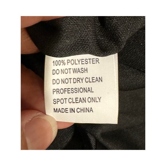 Ieena 4 Mac Duggal Off the Shoulder Ruffle Detail Column Gown Black 4 NWT 49643 - Picture 15 of 15